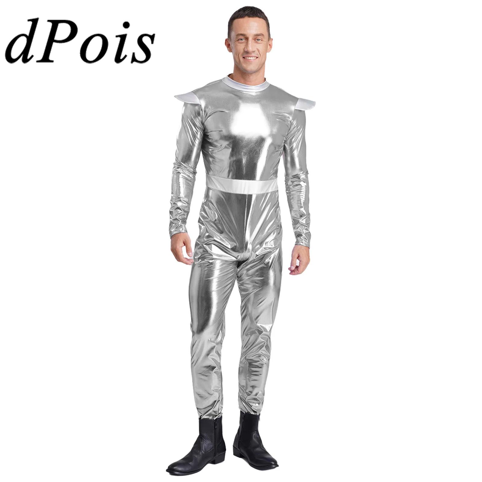 Summer Vacation Clothing Men - Silver Adults Alien Cosplay Costume Mens