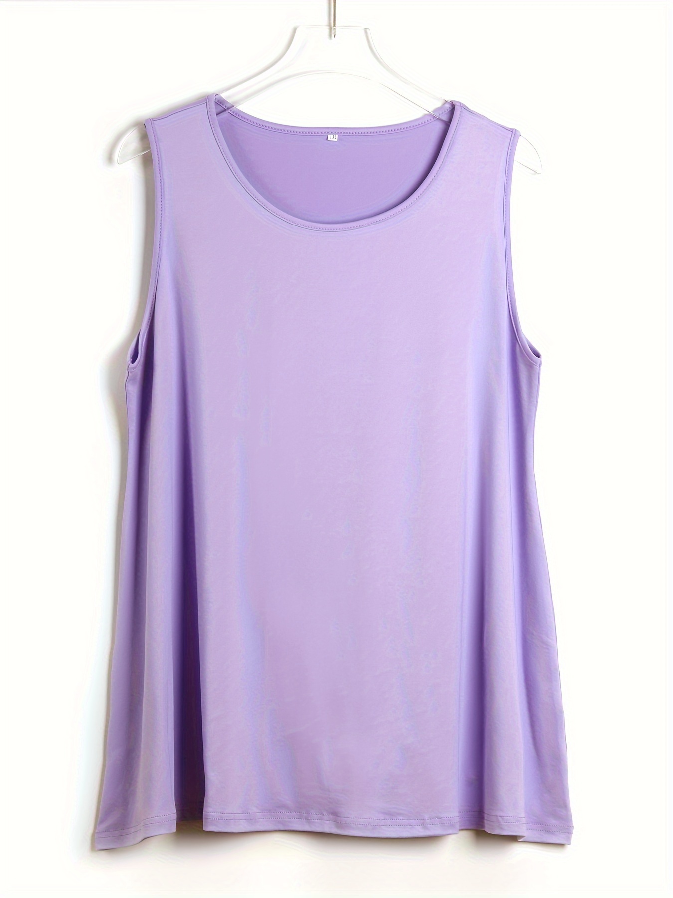 Plus Size Simple Solid Tank To - Summer Clothing Plus Size review and price