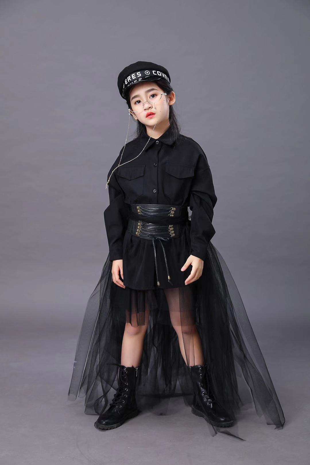 Children's Black Suit Girls Mo - Summer Clothing Set For Girls review and price