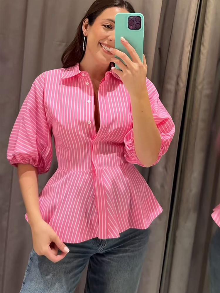TFMLN Women Striped Shirts Sli - Summer Youth Clothing review and price
