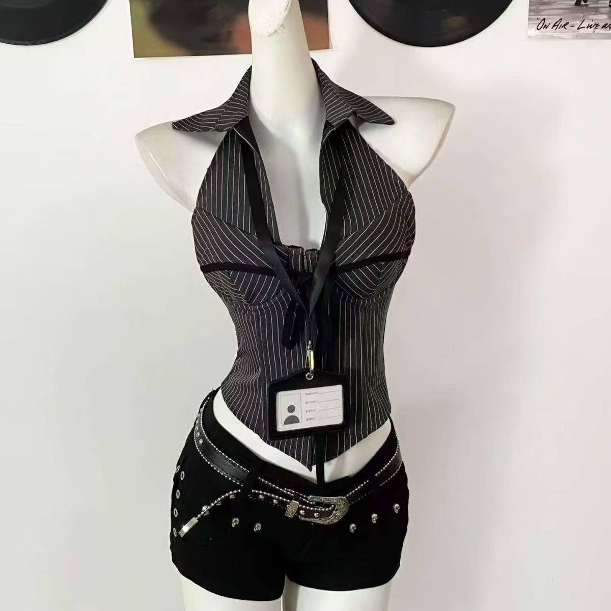 American Style Y2K Vintage Sho - Summer Clothing Set For Girls review and price