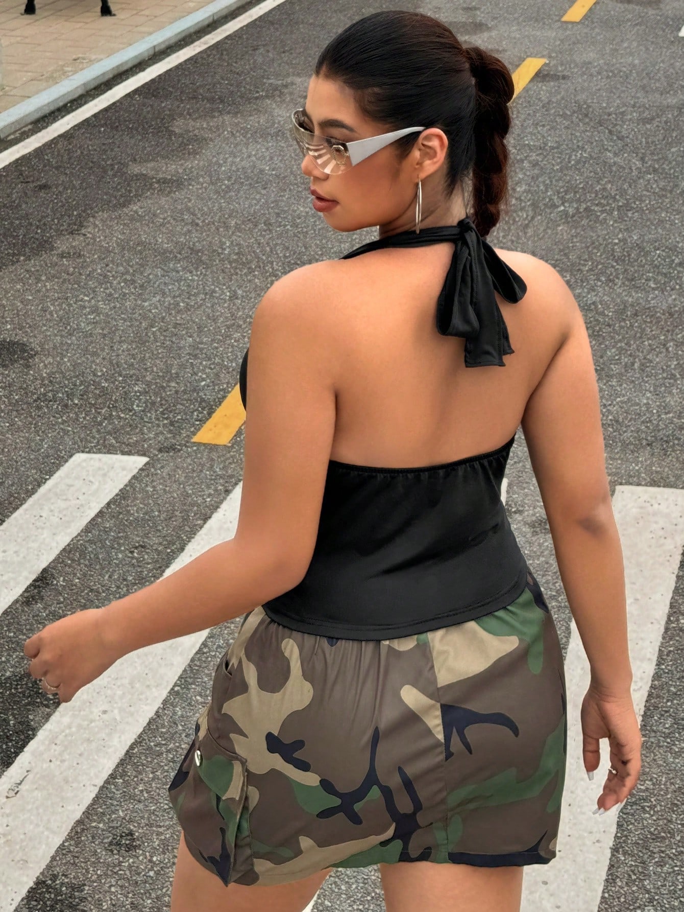 New Fashion Solid Color Plus S - Summer Clothing Plus Size review and price