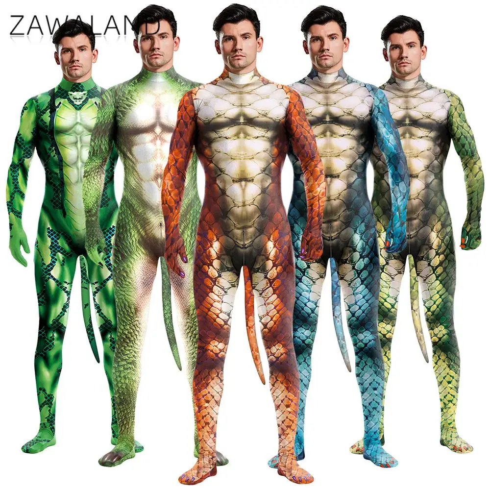 Zawaland Snake Dragon Men Cost - Summer Vacation Clothing Men review and price