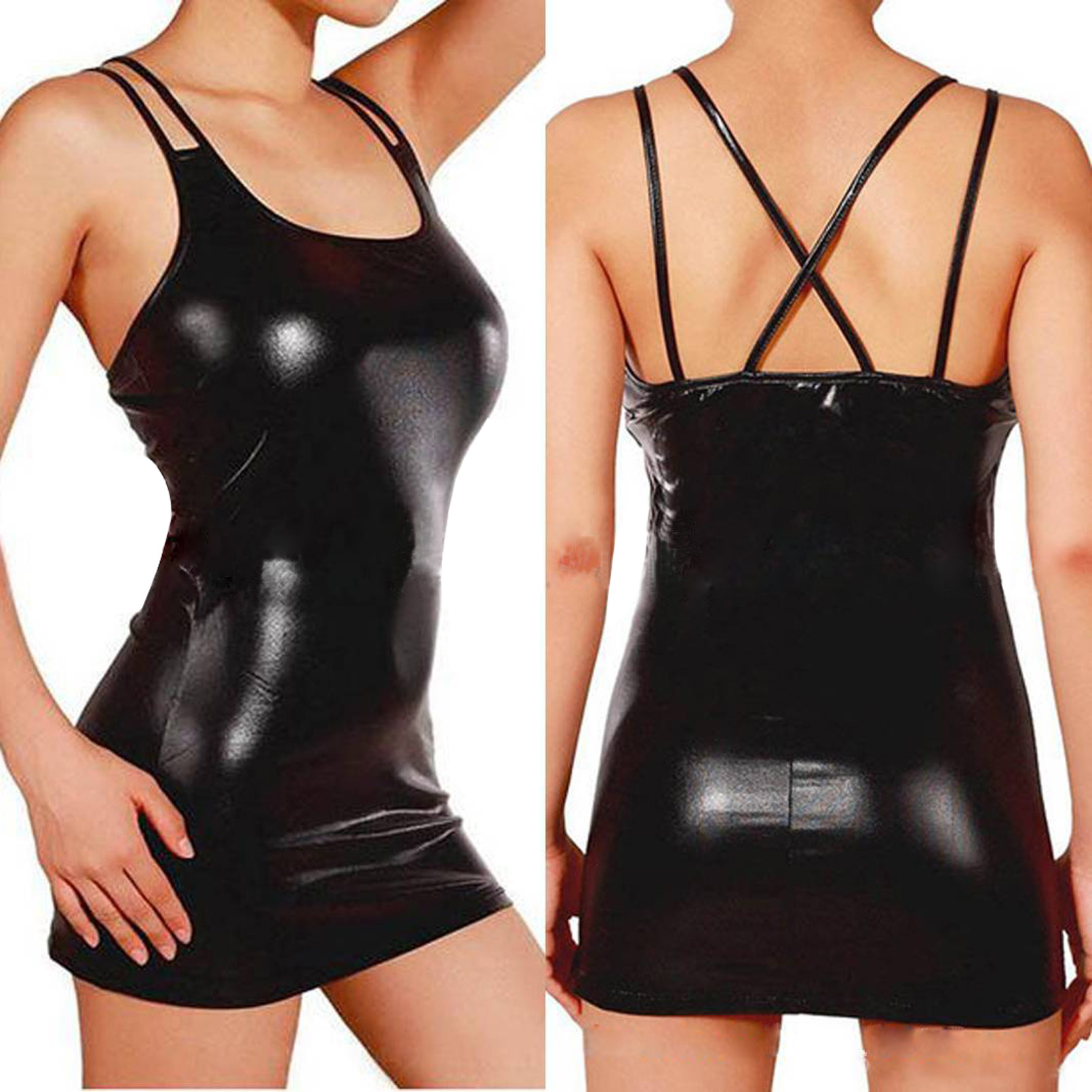 Sexy Erotic Hot Pu Metallic Le - One Summer Clothing Uk review and price