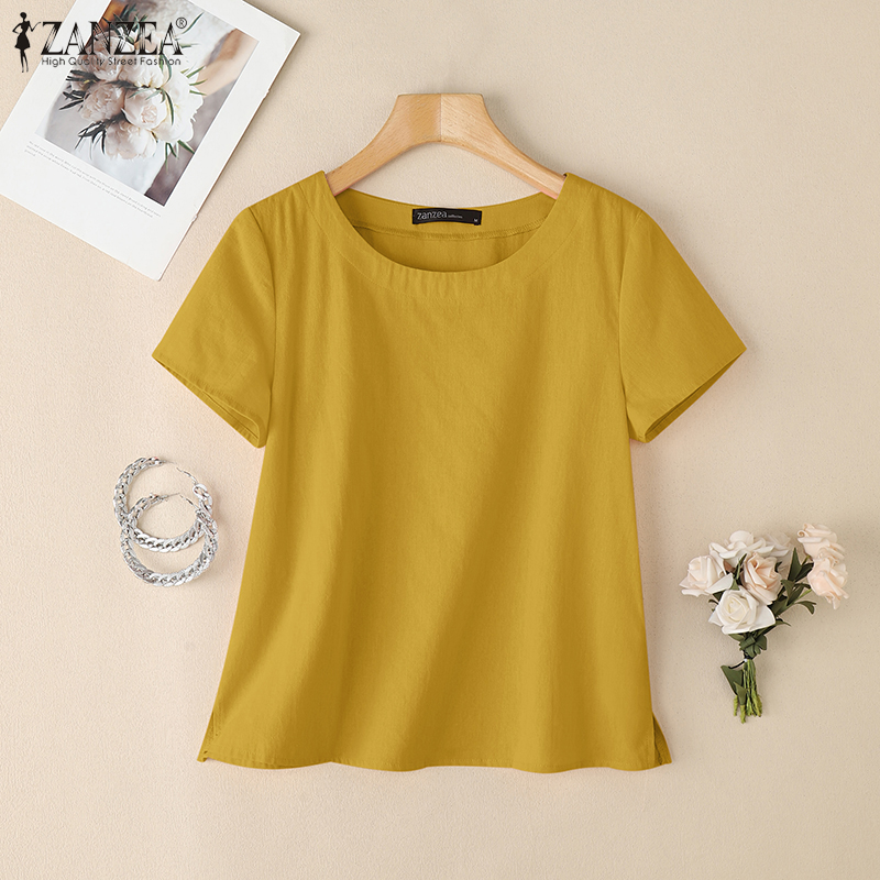 ZANZEA Summer Casual Cotton Bl - Summer Clothing Wear review and price