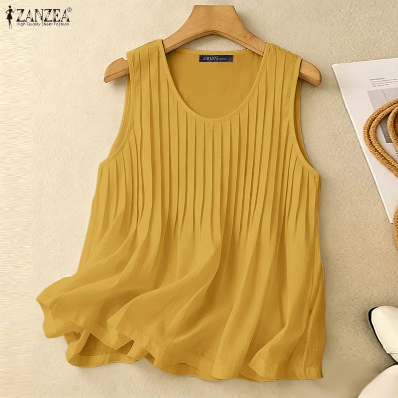 ZANZEA Woman Summer Pintuck Ta - Summer Clothing Plus Size review and price