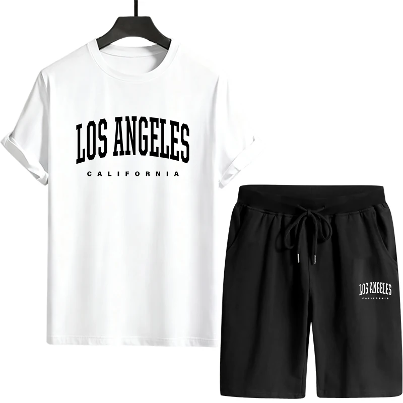 Mens T-shirt Tracksuit Print C - Summer Clothing Wear review and price