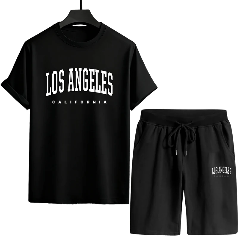 Mens T-shirt Tracksuit Print C - Summer Clothing Wear review and price
