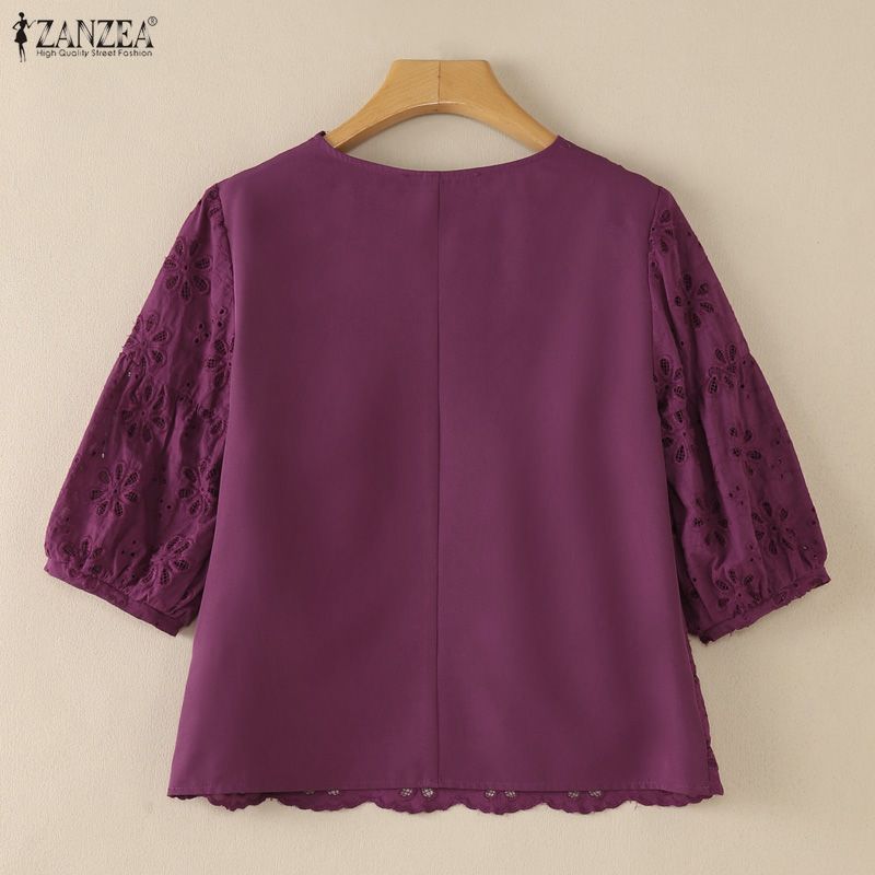 ZANZEA 2026 Eyelet Embroidery  - Summer Clothing Wear review and price