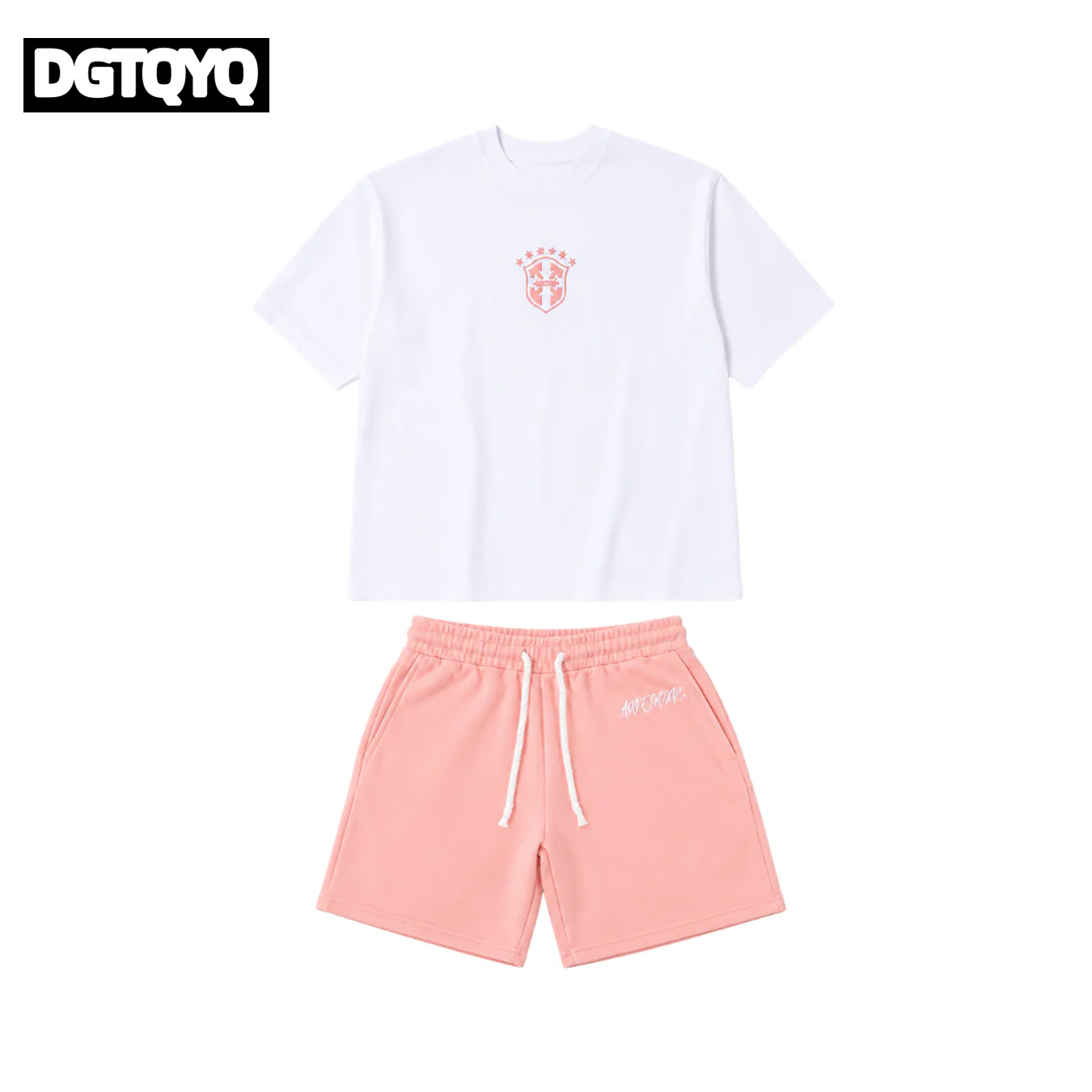 Man's Summer New Pink Embroide - Summer Clothing For Young Men review and price