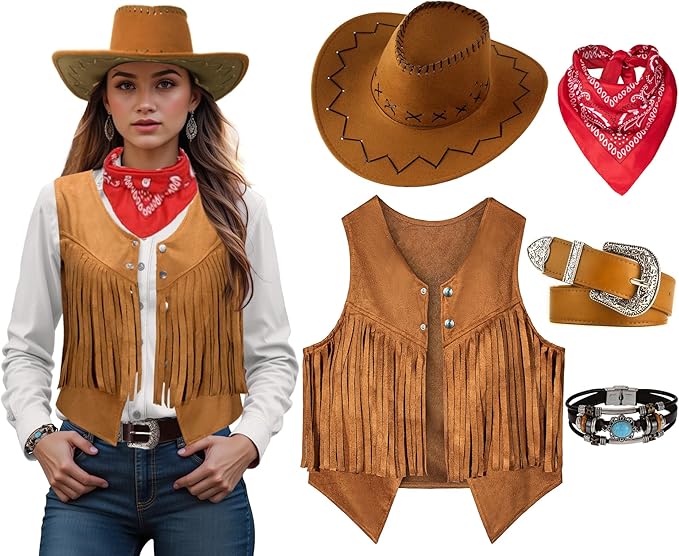 Women Men Cowgirl Costume West - Summer Vacation Clothing Men review and price