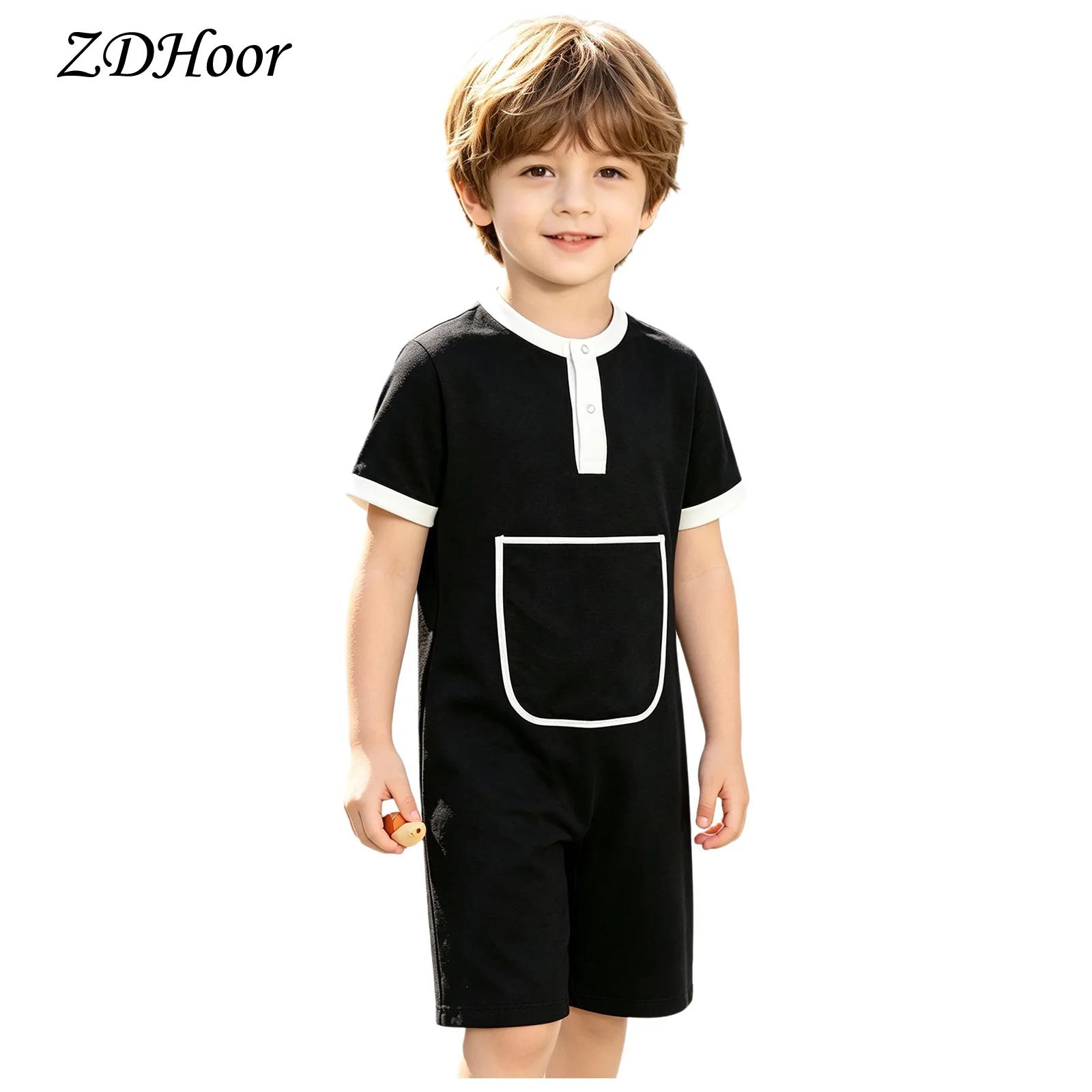 Kids Boys Girls Press Buttons  - Summer Clothing Boys review and price