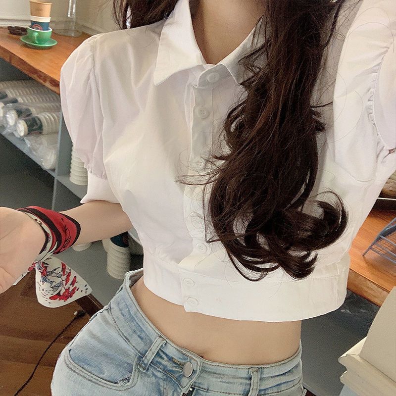 Korean Summer Puff sleeve Whit - Summer Youth Clothing review and price