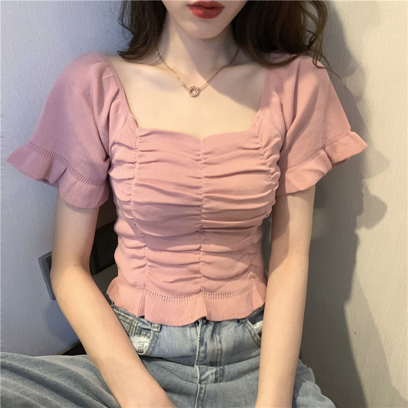 Knitted Fashion Blouse Woman R - Summer Youth Clothing review and price