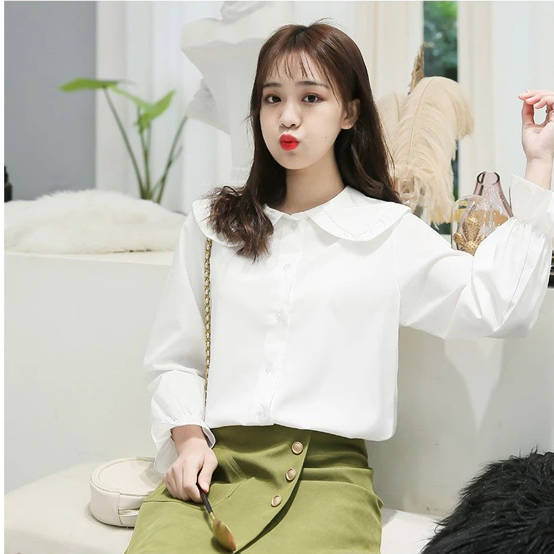 Spring Autumn New Doll Neck Bl - Summer Youth Clothing review and price