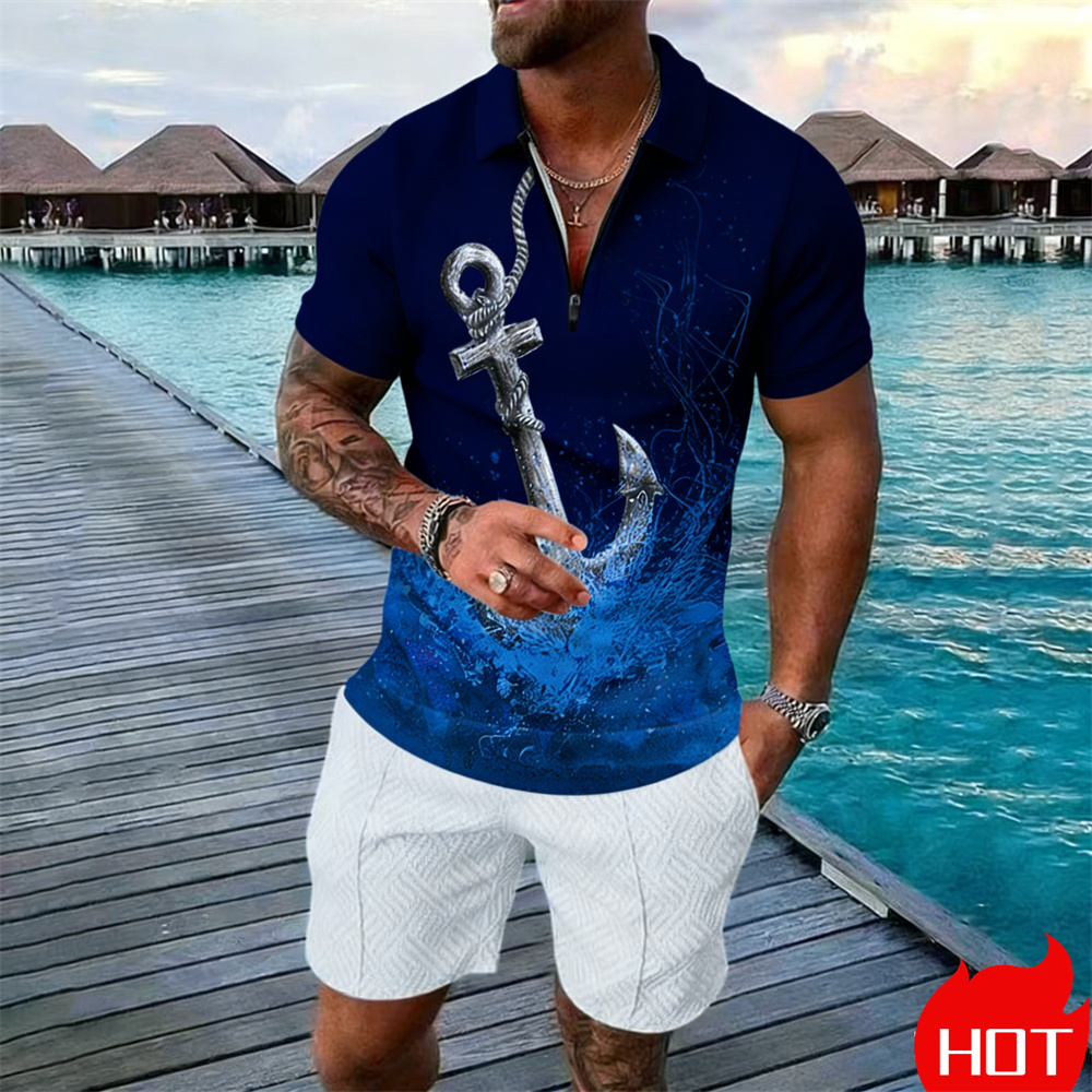 Summer man polo shirt set Vint - Summer Vacation Clothing Men review and price